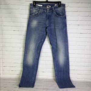 CYCLE Mens MPT 104 Slim Fit Denim Jeans Distressed